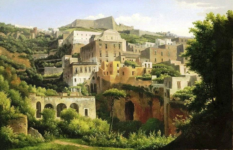 Alexandre Hyacinthe Dunouy - Napoli, Vetriera e S.M. Apparente